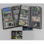 Telephone Cards, 2x folders with over 200 cards, French, UK, Italy. Inc Muppets, Bond, Disney,