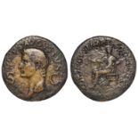 Augustus dupondius, struck by Caligula in honour of Divus Augustus, Rome Mint 37-41 A.D.,