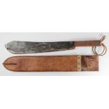 WW1 scarce 1918 dated machete in its correct 1918 dated scabbard