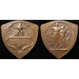 USA Exhibition Medal, bronze shield-shape 70mm: Universal Exposition 1904 Saint Louis, "Gold