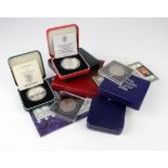 Small assortment of mainly Royal Mint issues, to include "Battle of Waterloo" Silver Medal along