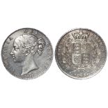 Crown 1845 cinquefoils, S.3882, cleaned VF