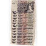 Page 10 Pounds (12), a collection of C series Portrait notes including a replacement M07 prefix,