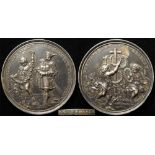 Hungary, Commemorative Medal, silver d.61mm: Coronation of Joseph I 1687 (in Hungary), later Holy