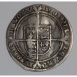 Edward VI silver sixpence, Fine Issue 1551-1553, mm. Y, Spink 2483, full, round, lightly crinkled,