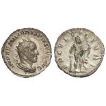 Aemilian silver antoninianus, Rome Mint July-October 253 A.D. reverse:- Hercules resting on club and