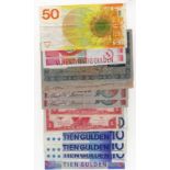 Netherlands (15), 50 Gulden 1982, 25 Gulden 1989, 10 Gulden 1997, 10 Gulden 1968 (4), 10 Gulden 1953