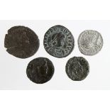 Septimius Severus silver denarius, Rome Mint 204 A.D., reverse:- Victory, Sear 6372, GVF, with a