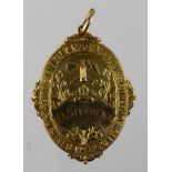 Mining, 9ct. gold medal - Southern Mines Inspection District Ambulance League, South Eastern