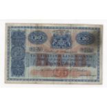 Scotland, British Linen Bank 20 Pounds dated 9th March 1931, handsigned by manager and accountant,