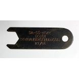 German SA SS NSKK dagger top nut spanner, maker marked