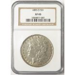 USA Morgan Silver Dollar 1895-O slabbed NGC XF 45