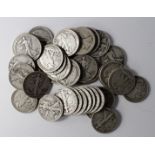 USA Silver Half Dollars (39) All "Liberty" types from circulation