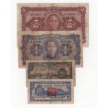 China, Canton Municipal Bank (4), 5 Dollars, 1 Dollar, 20 Cents & 10 Cents all dated 1st May 1933 (