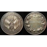 British Commemorative Medal, silver d.45mm: WWI Jutland Medal 1916, large silver issue by Spink &