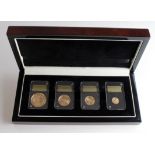 Gibraltar Four coin gold set 2016 (Double Sovereign, Sovereign, Half Sovereign & Quarter Sovereign).