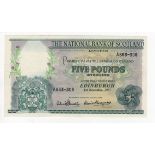 Scotland, National Bank of Scotland 5 Pounds dated 1st November 1957, signed Dandie & Alexander,