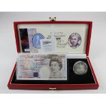 Debden set C140, Year Prefix and silver crown issue 1999, comprising Kentfield 20 Pounds serial YR19