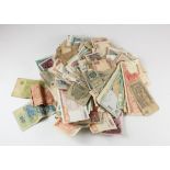 World assortment in a box (approx. 500 notes) many different countries seen, some duplication, in