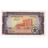 Ghana 5 Pounds dated 1st July 1962, serial A/1 871526 (TBB B103d, Pick3d) UNC