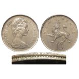 Error Coin : A very unusual and authenticated item: UK decimal cupro-nickel 10 New Pence 1976,