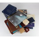 Assortment of mainly GB & USA in a stacker box, includes whitman folders , silver issues etc.