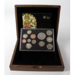 Proof Set 2009 "Kew" FDC in the plush "Executive" wooden box of issue