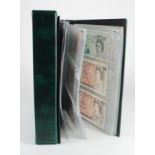 Bank of England (49), a collection in album ranging from Peppiatt to Cleland, denominations 10