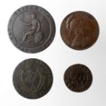 Tokens (4) 17th-19thC copper.