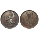 Ireland Penny 1940 toned EF, scarce date.