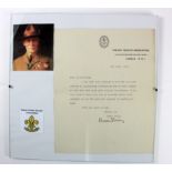 Baden Powell Scouting interest a signed letter on Boy Scouts printed paper thanking a Mr Chadwick