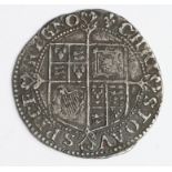 Charles I silver shilling, Tower Mint under the King 1625-1642, mm. Lis 1625, Bust 2 with outer arch