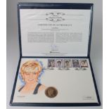 Five Pounds 1999 "Diana" Gold proof FDC on a "Westminster first day cover"