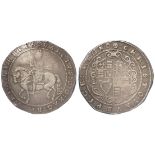 Charles I silver crown of Truro, reverse reads:- CHRISTO etc., mm. Rose, Spink 3045, these dies also