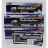 Corgi Hauliers of Renown. Four 1:50 scale diecast models, comprising Scania Curtainside Trailor '