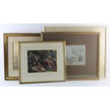 Watercolours. A collection of four watercolours, comprising 'William Alfred Delamotte' (Buttermere