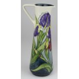 Moorcroft Collectors Club 1997 jug (no. 549), Iris pattern, designed by Rachel Bishop, printed and