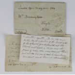 Sir Thomas Miller interest. A group of documents circa late 18th Century, relating to a Sir Thomas