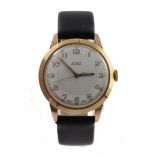 Gents stainless steel / gold plated manual wind wristwatch by "Bi-Art" circa 1950s, on a later