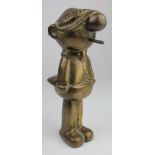 Andy Capp interest. Brass statue, depicting 'Andy Capp', height 22cm approx.(heavy)
