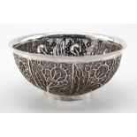 Unmarked silver filigree bowl (probably Indian) - lovely quality. Weighs 3oz approx