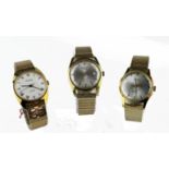 Three Gents automatic ? wristwatches all by "Bernex", all boxed as new and in working order.