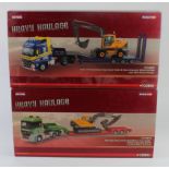 Corgi Limited Editions Heavy Haulage. Two 1:50 scale diecast models, comprising Mercedes-Benz Actros