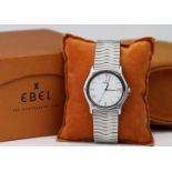 Gents Ebel Automatic ? Sports Classique wristwatch, the stainless steel case with a white dial,