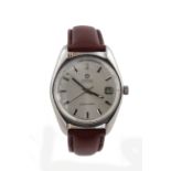 Gents stainless steel cased Omega seamaster automatic wristwatch (circa 1970). The cream dial with