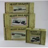 Corgi Heavy Haulage. Four 1:50 scale diecast models, comprising Volvo FH Globetrotter 'John