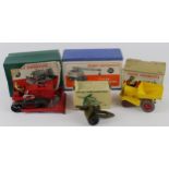 Dinky Supertoys. Three boxed Dinky Toys, comprising Coles Mobile Crane (571), Blaw Knox Bulldozer (
