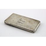S. Mordan & Co silver card case, a little bashed and the top is out of true (does not close