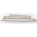 9ct yellow gold belcher link chain necklace, weight 12.0g