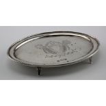 Silver teapot stand hallmarked HEB,FEB, Chester 1908. Weighs 4.5oz approx.
